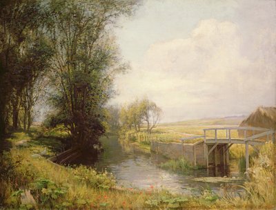 Escena en Oxfordshire de Edward Archibald Brown